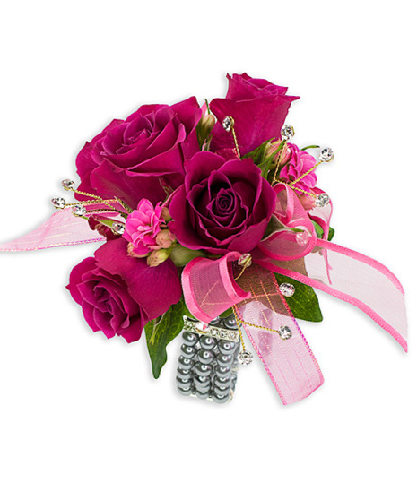 Fuchsia Wrist Corsage