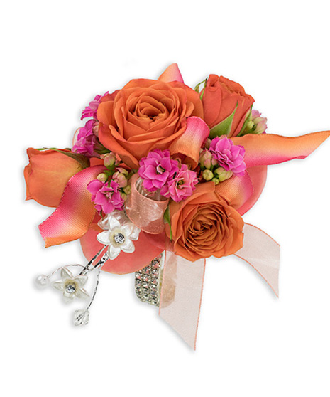 Sherbet Wrist Corsage