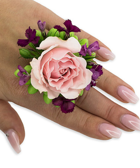 Rose Wedding Artificial Flower Ring, Packaging Size: 100 Pcs Carton at Rs  350/piece in Mumbai