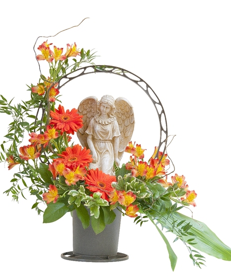 Heaven's Sunset Angel Basket