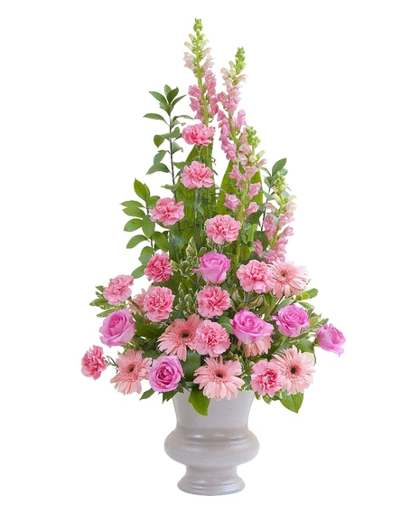 Peaceful Pink Large Urn